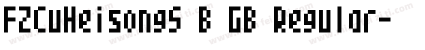 FZCuHeisongS B GB Regular字体转换